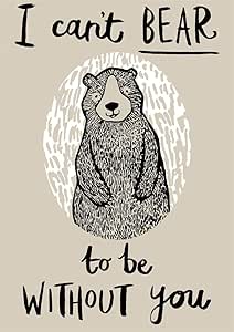 Can't Bear to Be Without You Tea Towel