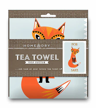For Fox Sake Tea Towel