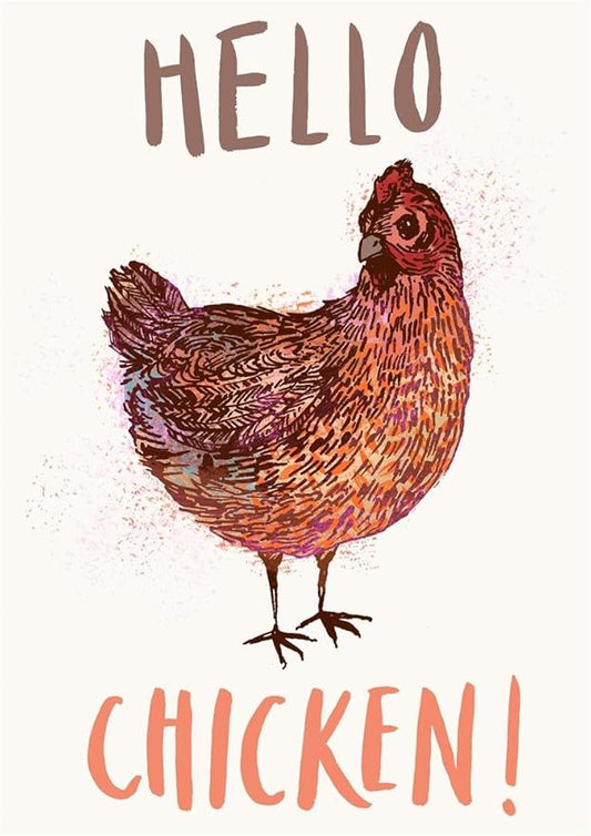 Hello Chicken Tea Towel