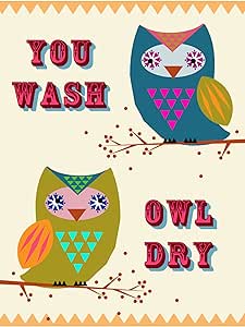 Owl Dry Tea Towel