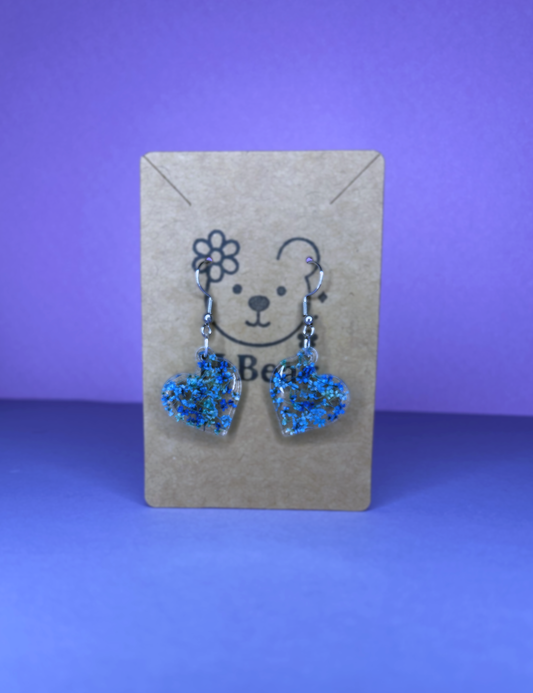 Blue Blooming Love Earrings