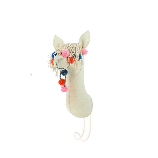 Llama Head Coat Hook